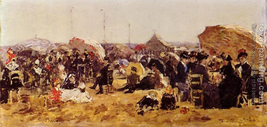 Eugene Boudin : Beach at Trouville